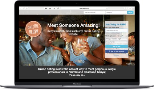 DateMe Kenya Homepage